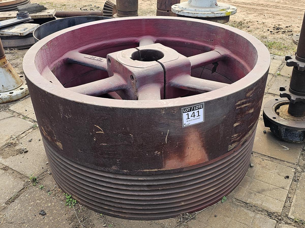 Used CRUSHER FLY WHEEL AND PULLY