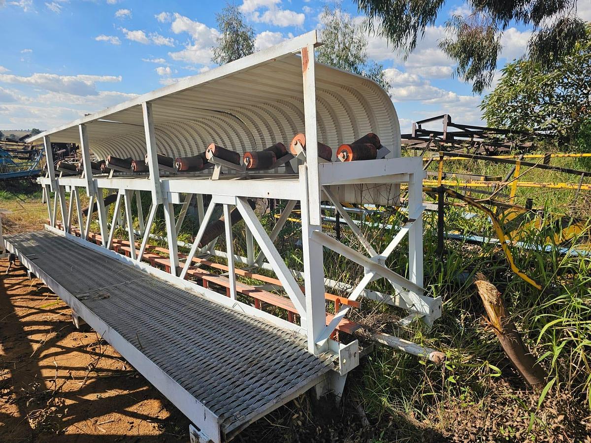 Used 1050 MM CONVEYOR STRUCTURE WITH ROOF (USED)
