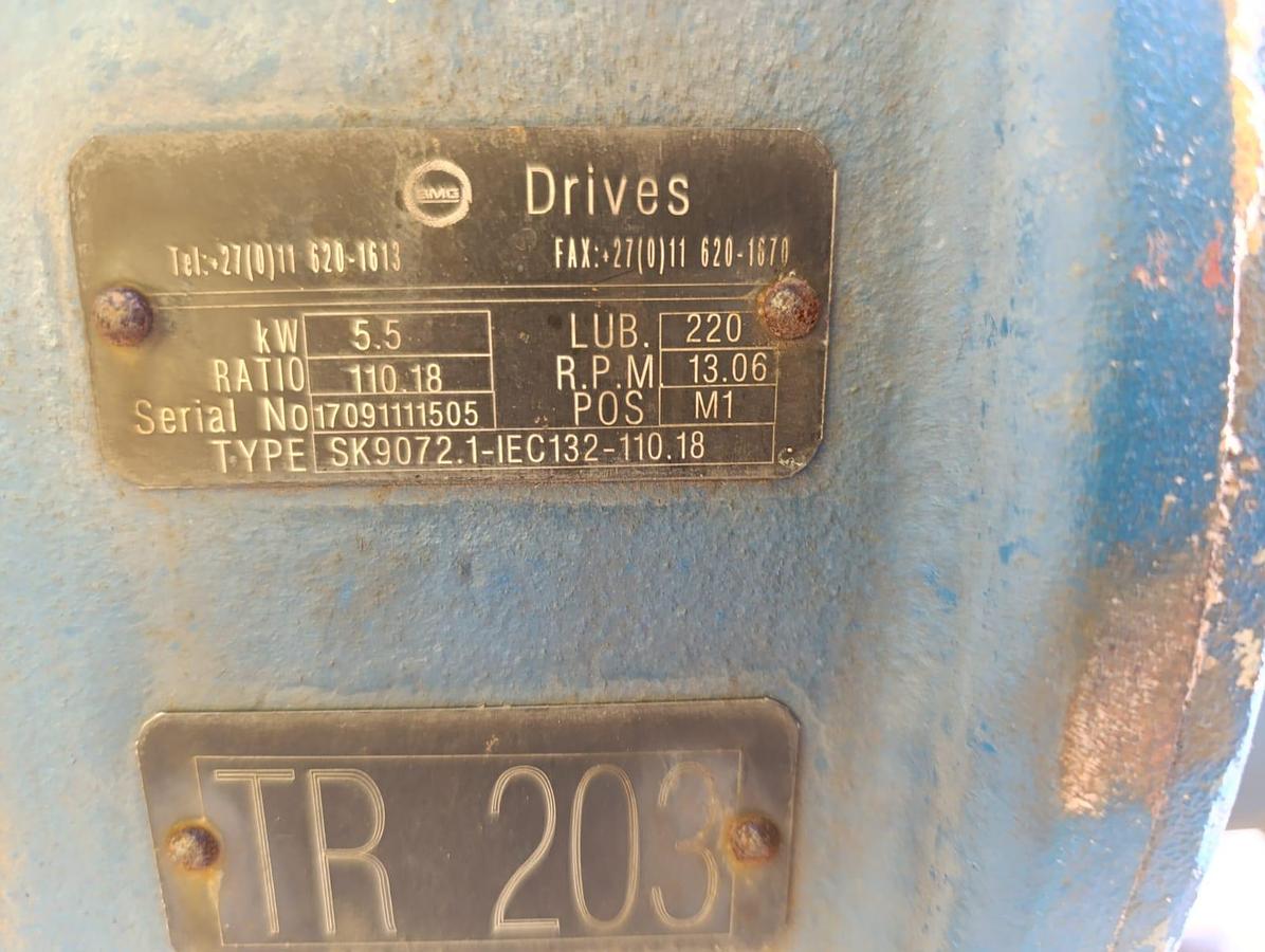 Used POWERPACK GEARBOX WITH ELECTRIC MOTOR 5.5KW