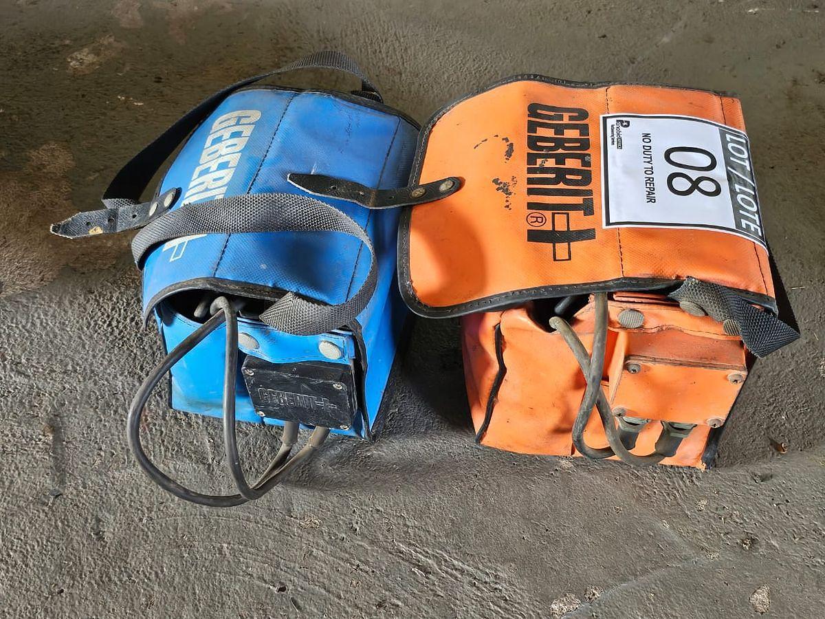 Used TWO (2) GEBERIT ELECTROFUSION WELDERS