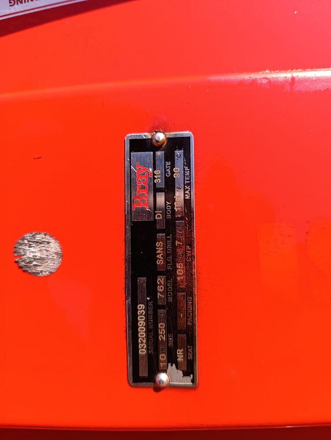 Used BRAY VALVE (USED CONDITION)