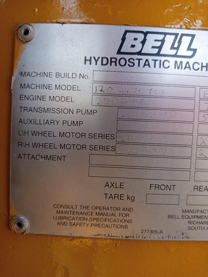 Used BELL 120 SUPER 2.75 TON ROUGH TERRAIN FORKLIFT(USED CONDITION)