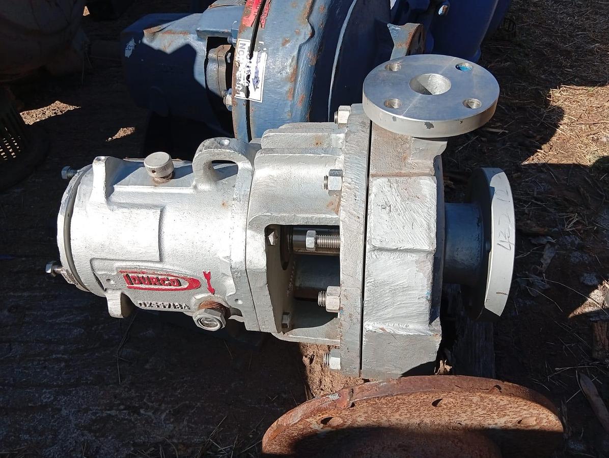 Used 3/1 DURCO ASME/ANSI HORIZONTAL SHAFT SINGLE-CASE CHEMICAL PROCESS PUMP