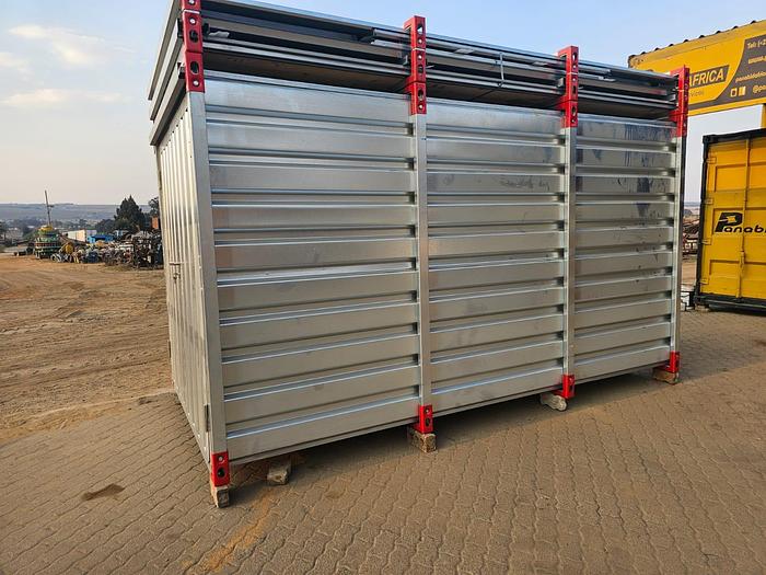 NEW COLLAPSIBLE STEEL STORAGTE CONTAINER / GARDEN SHED ( 4 METER X 2.2 METER)