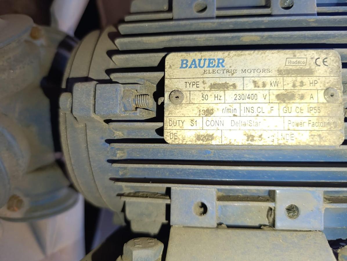 Used BAUER INDUSTRIAL FAN 1.1KW