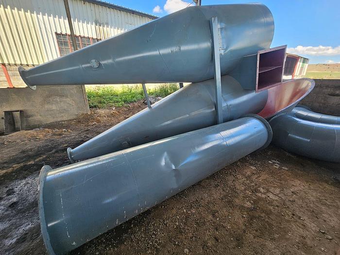 Used COMPLETE (BRAND NEW) 2024 VIBRATING FLUID BED DRYER UNIT, WITH FANS, OVEN, VIBRATORS, DUCTING, CYCLONES, CONTROL PANELS, SCREW FEEDERS, GEARBOXES & MOTORS