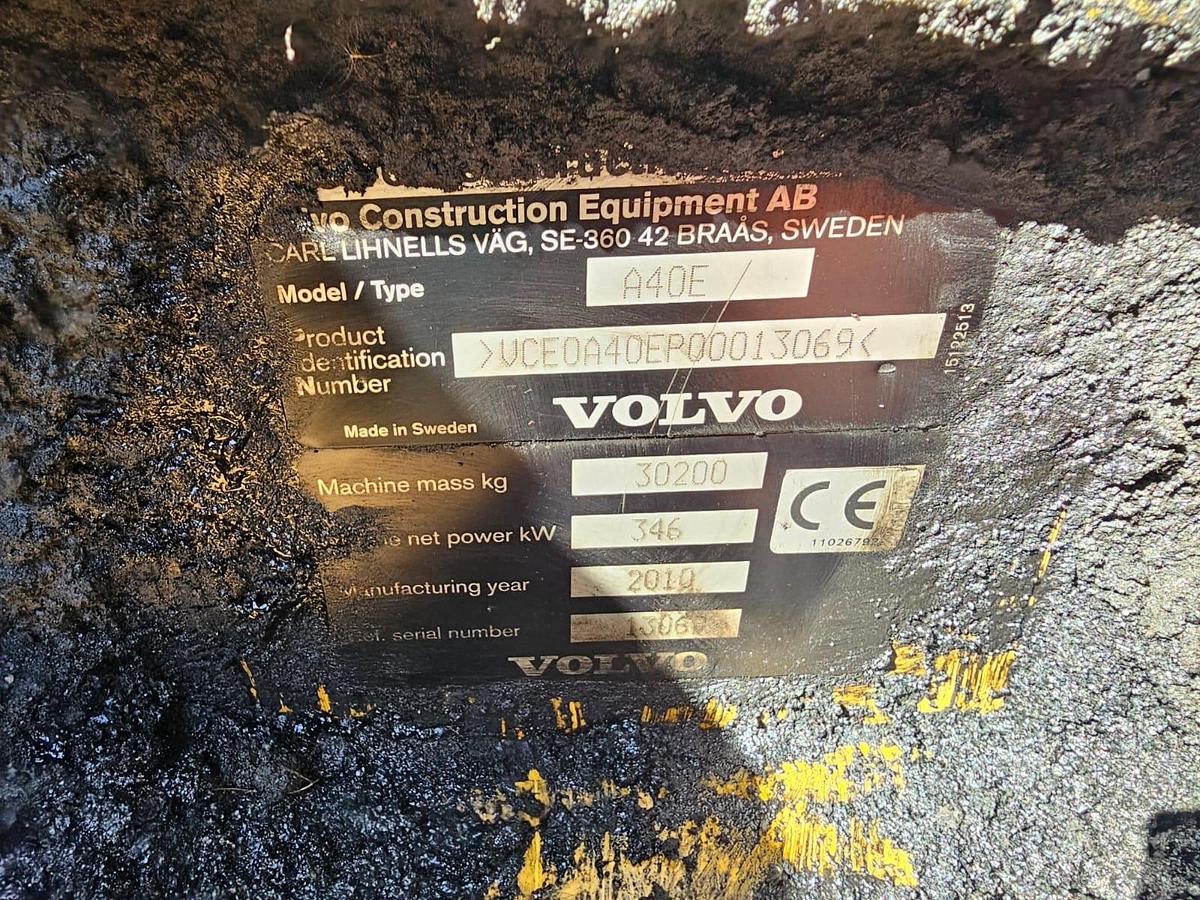 Used VOLVO A40E STRIPPING FOR SPARES