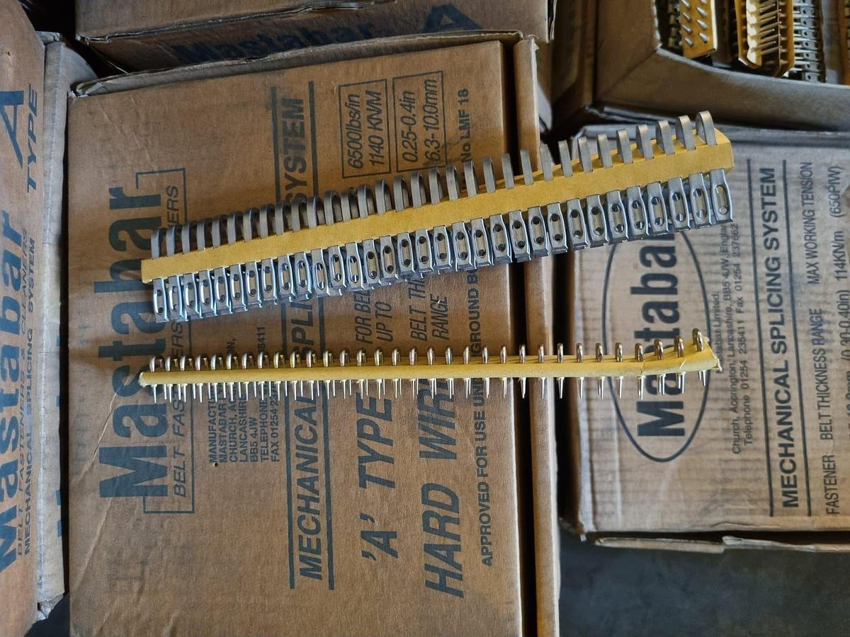 Used MASTABAR CONVEYOR BELT SPLICING CLIPS (ORIGINAL CONDITION)