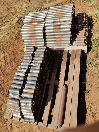 Used 1 X 100 M PACKING LINE ROLLER CONVEYOR STRUCTURE COMPLETE WITH DRIVES UNIT (TESTED)