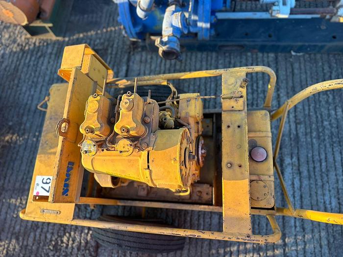 Used 4 CYLINDER DIESEL ENGINE ON TROLLEY (NOT TESTED)(INCOMPLETE)