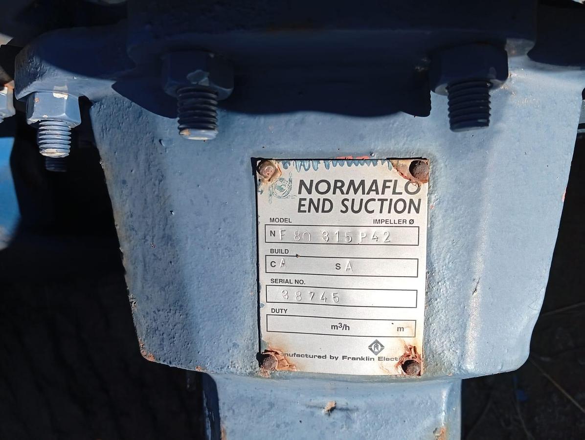 Used 4/3 NORMAFLO HORIZONTAL SHAFT SINGLE-PHASE SINGLE-CASE SINGLE-SUCTION PUMP