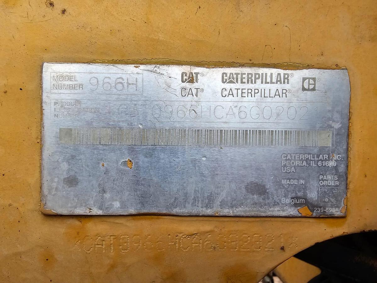Used CATERPILLAR 966H FRONT END LOADER