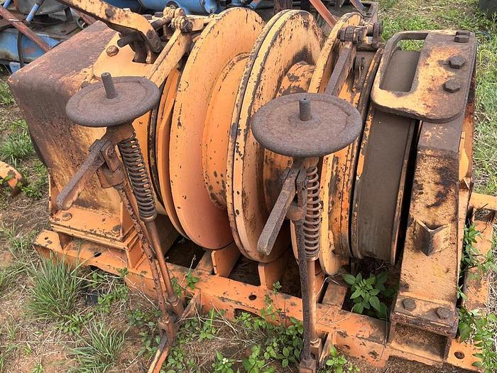 Used Exdin scraper winches