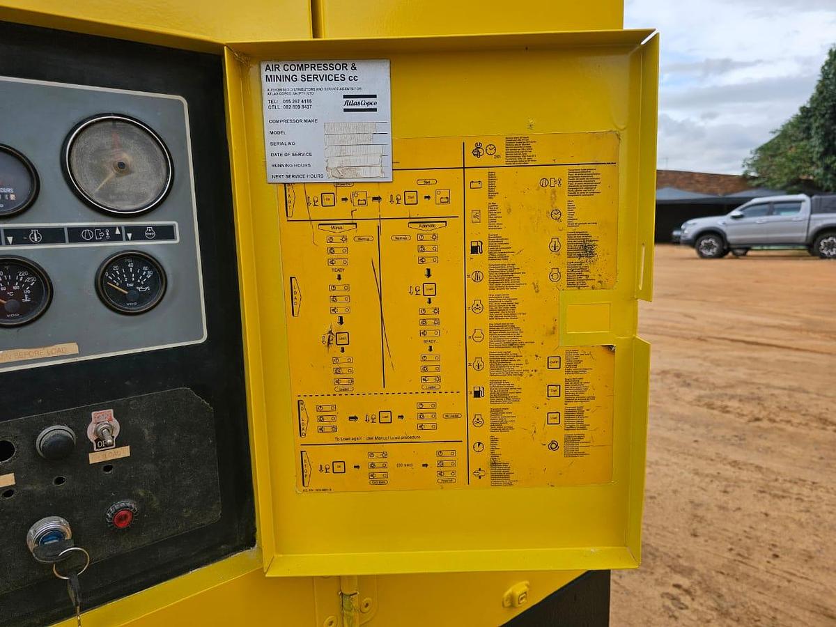 Used ATLAS COPCO XAS 495 MOBILE COMPRESSOR WITH MERCEDES BENZ ENGINE - OPERATIONAL