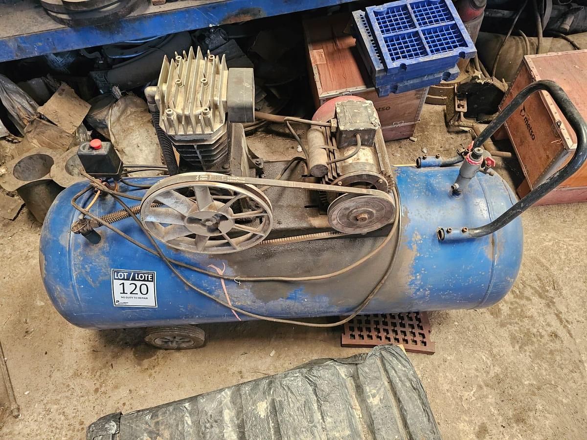 Used MAC AFRIC ZX-0.25 BELT-DRIVEN AIR COMPRESSOR - NOT TESTED