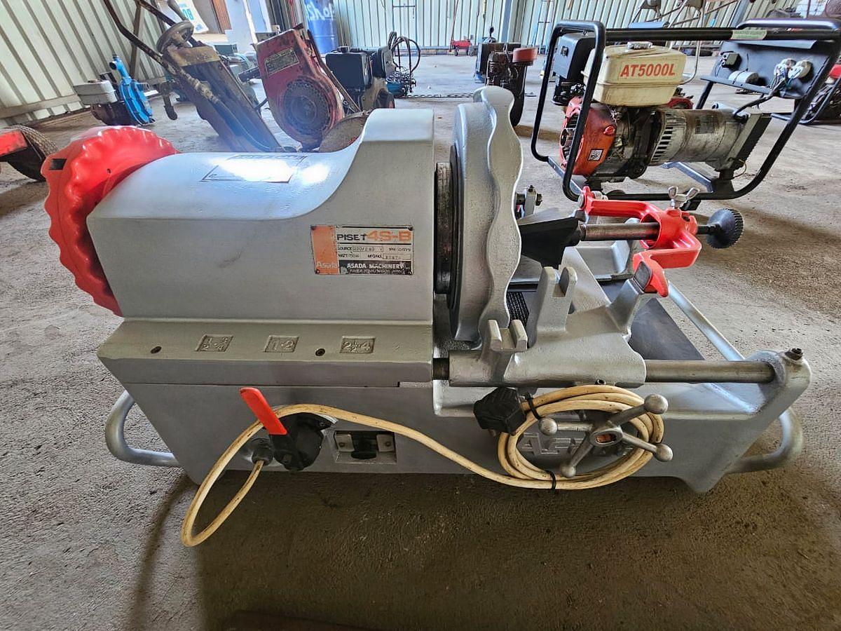 Used ASADA PISET 4S-B THREADING MACHINE WITH ATTACHMENTS
