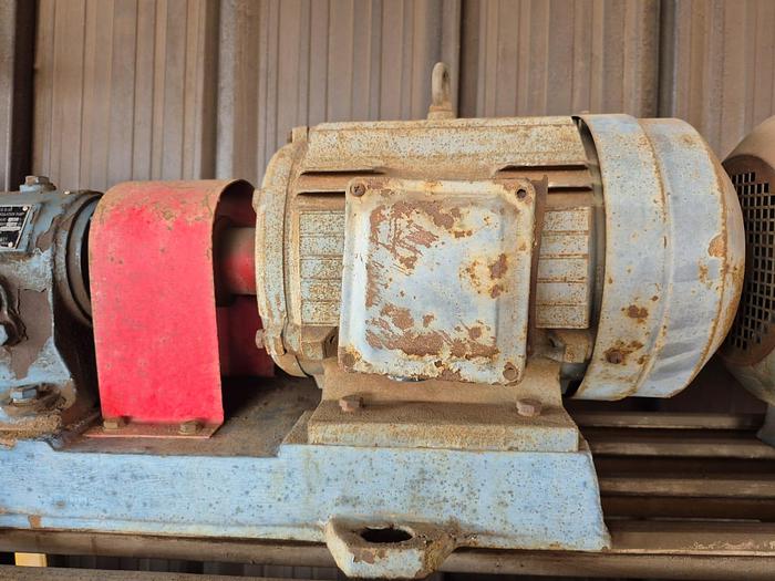 Used 5.5KW ACID-RESISTANT CIRCULATION PUMP WITH ELECTRIC MOTOR