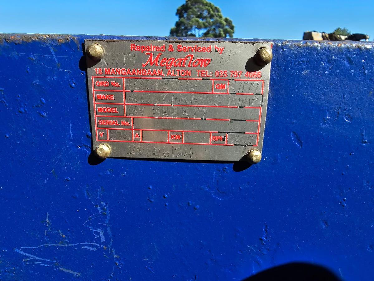 Used 8/6 PUMP WITH ELECTRIC MOTOR & FRAME (USED)