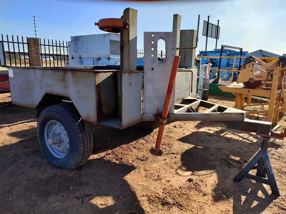 Used TRAILER WITH 2 FIRE EXTINGUISHER HOLDERS