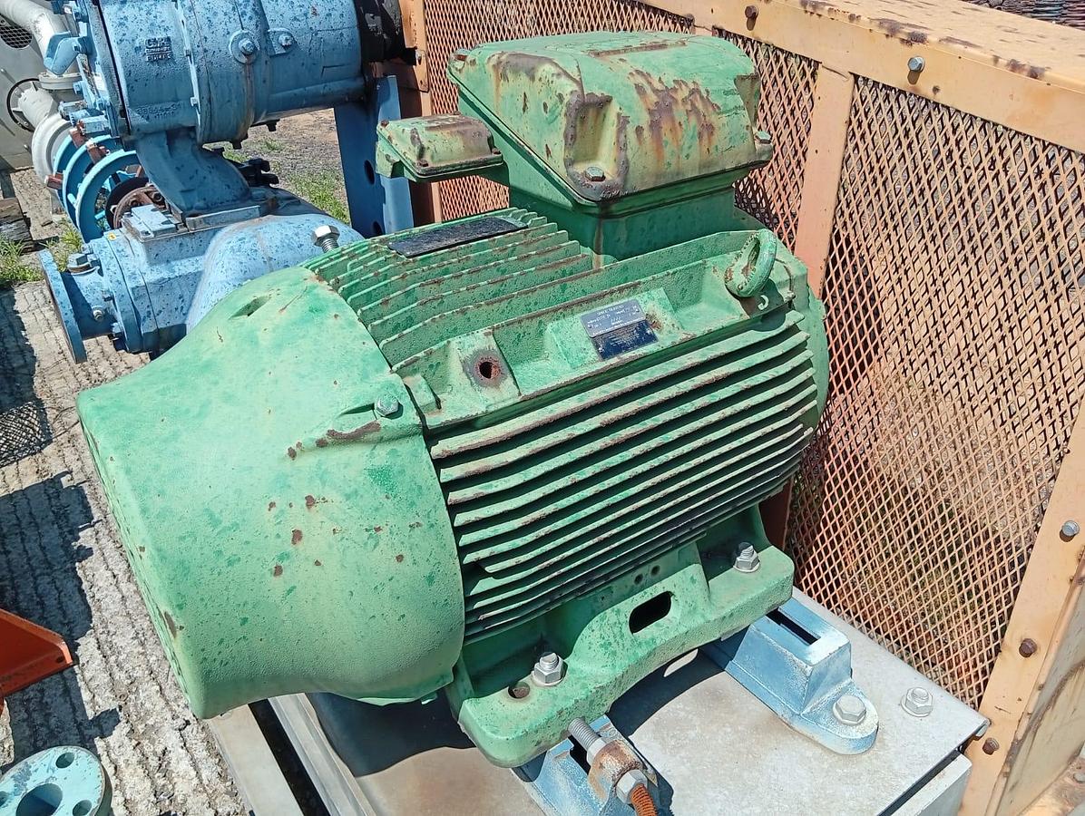 Used SELF-PRIMING CENTRIFUGAL PUMP SYSTEM WITH 55KW ELECTRICAL MOTOR