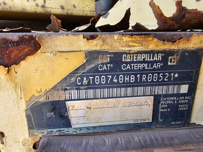 Used CAT 740 ARTICULATED EJECTOR DUMP TRUCK (C15 ACERT ENGINE) (RUNNER)
