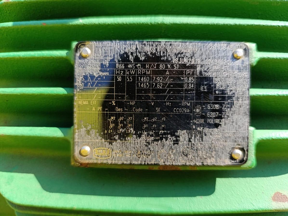 Used BMG GEARBOX WITH ELECTRIC MOTOR 5.5KW