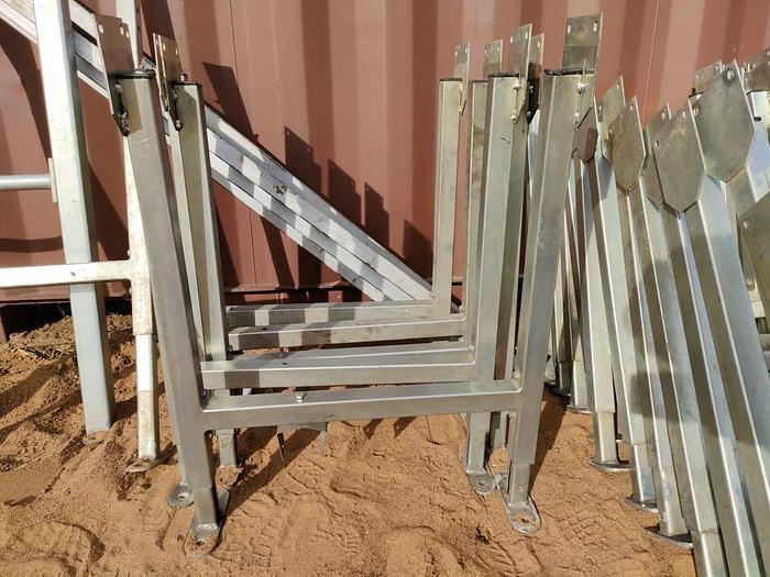 Used 1 X 100 M PACKING LINE ROLLER CONVEYOR STRUCTURE COMPLETE WITH DRIVES UNIT (TESTED)