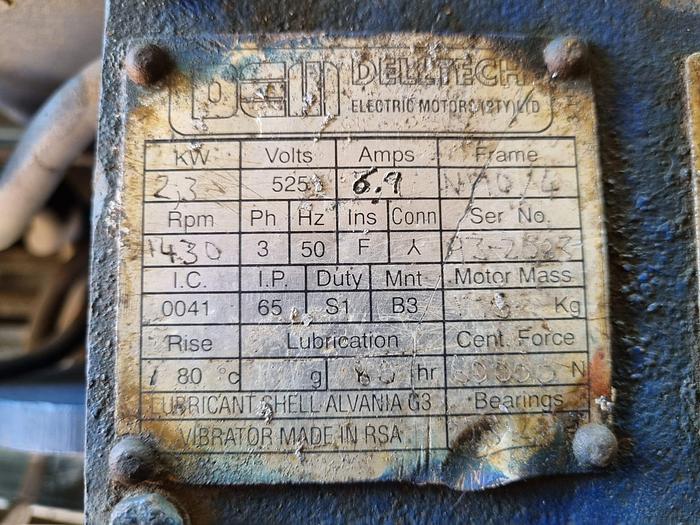 Used DEW DELLTECH Vibrating Motor