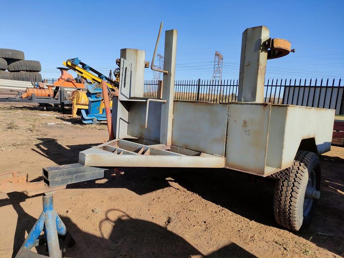 Used TRAILER WITH 2 FIRE EXTINGUISHER HOLDERS