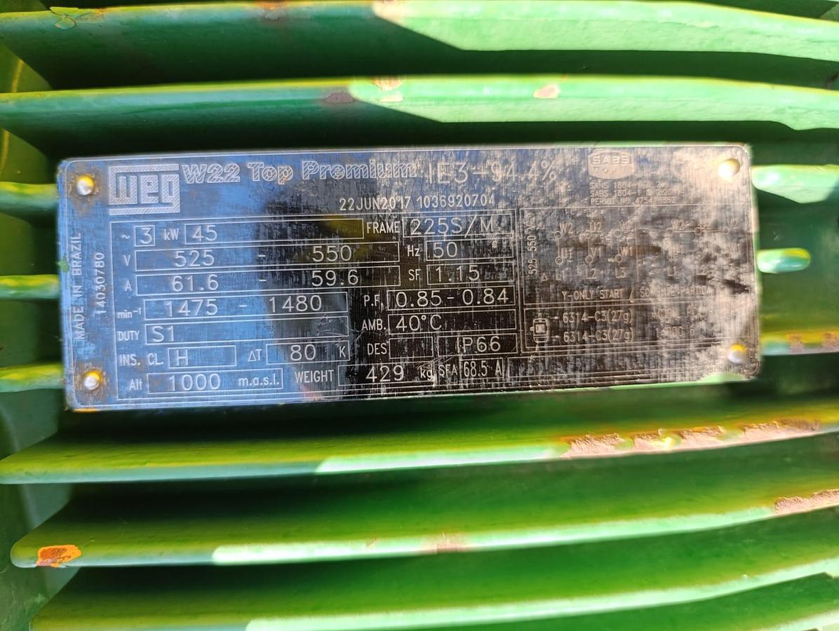 Used POWERPACK GEARBOX WITH ELECTRIC MOTOR 45KW