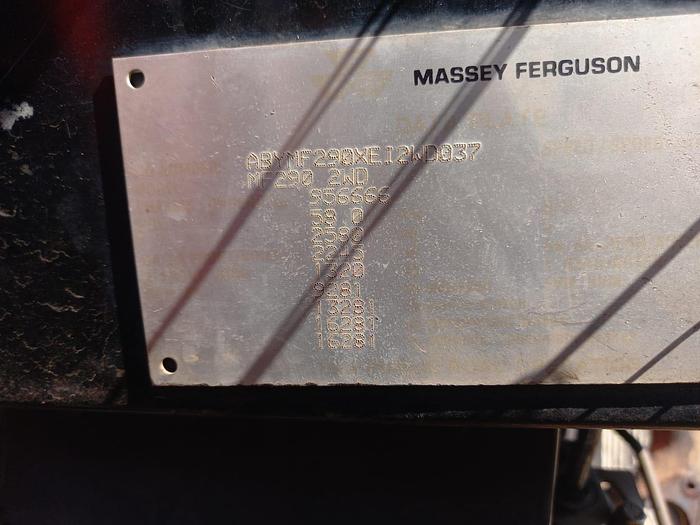 Used  MASSEY FERGUSON 290 TRACTOR (RUNNER)