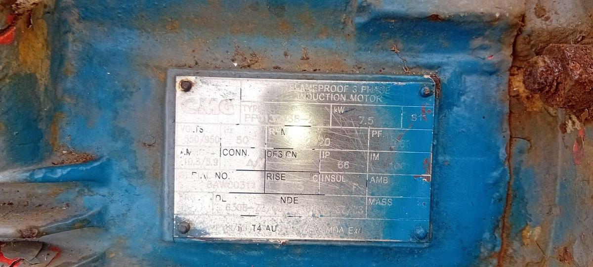 Used 7.5 KW SPINDAL PUMP WITH MOTOR (USED)