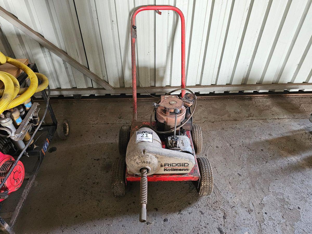 Used RIDGID DRAIN CLEANER MACHINE