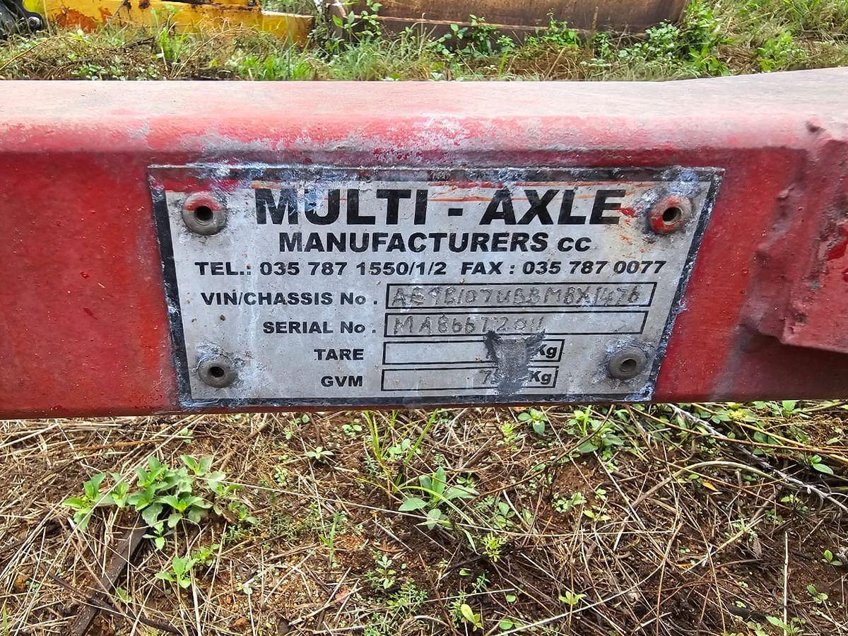 Used SINGLE AXLE 125 KG (2) DRY CHEMICAL POWDER FIRE EXTINGUISHER TRAILER