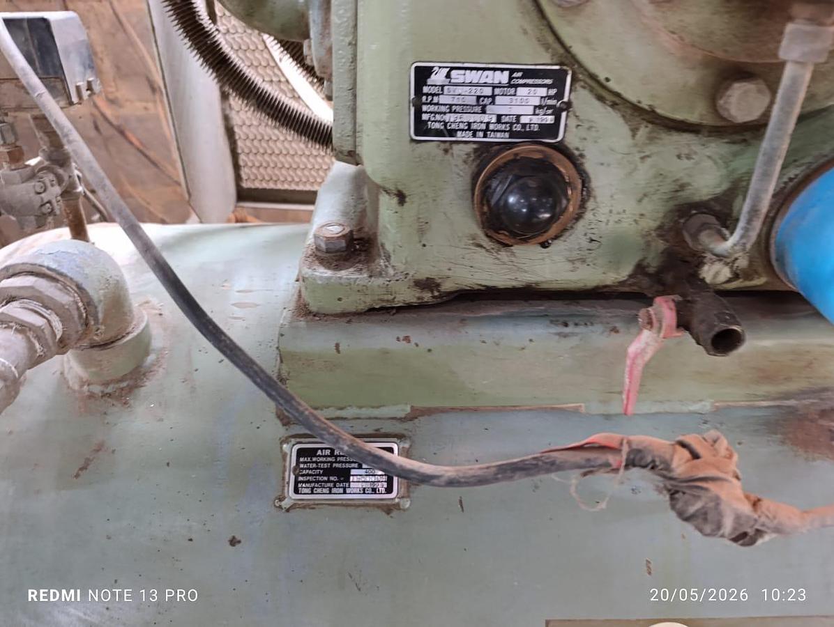 Used 400 LITRE SWAN AIR COMPRESSOR