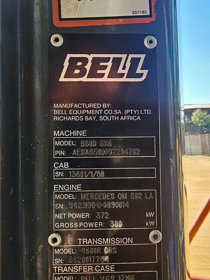 Used BELL B50D 6X6 ADT