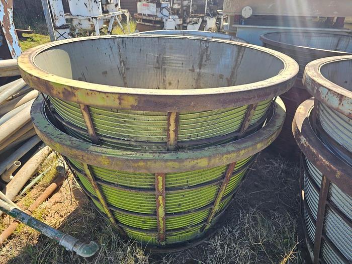 Used CENTRIFUGAL / CENTRIFUGE BASKETS STAINLESS STEEL