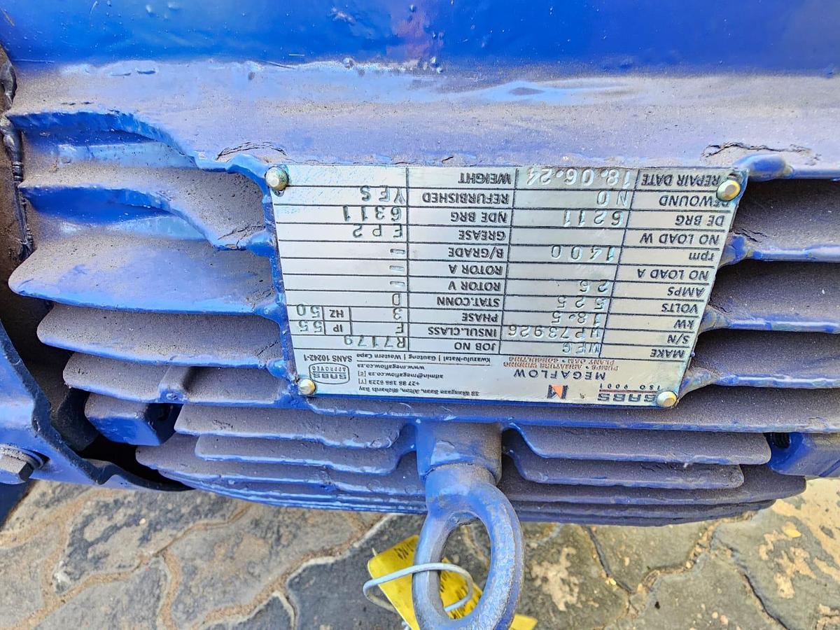 Used 8/6 PUMP WITH ELECTRIC MOTOR & FRAME (USED)