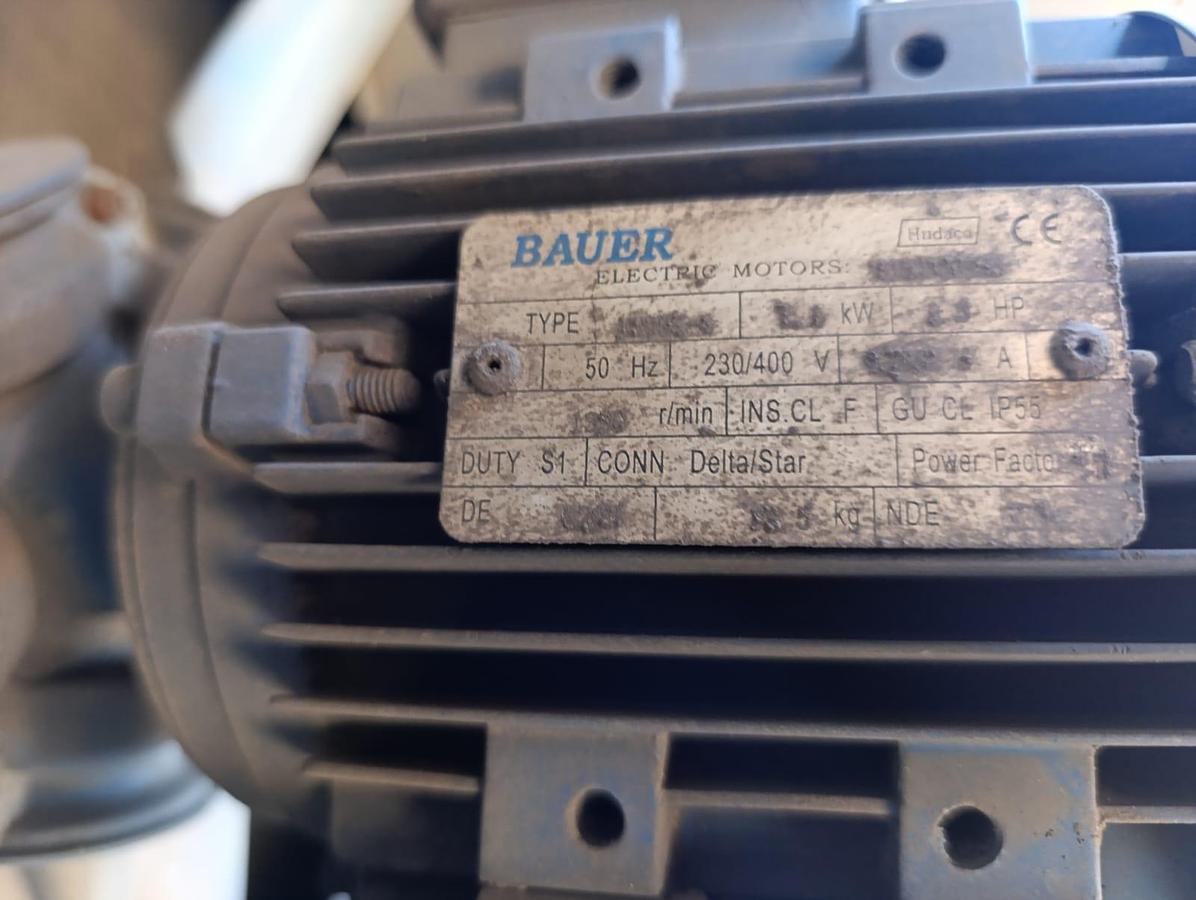 Used BAUER INDUSTRIAL FAN 1.1KW