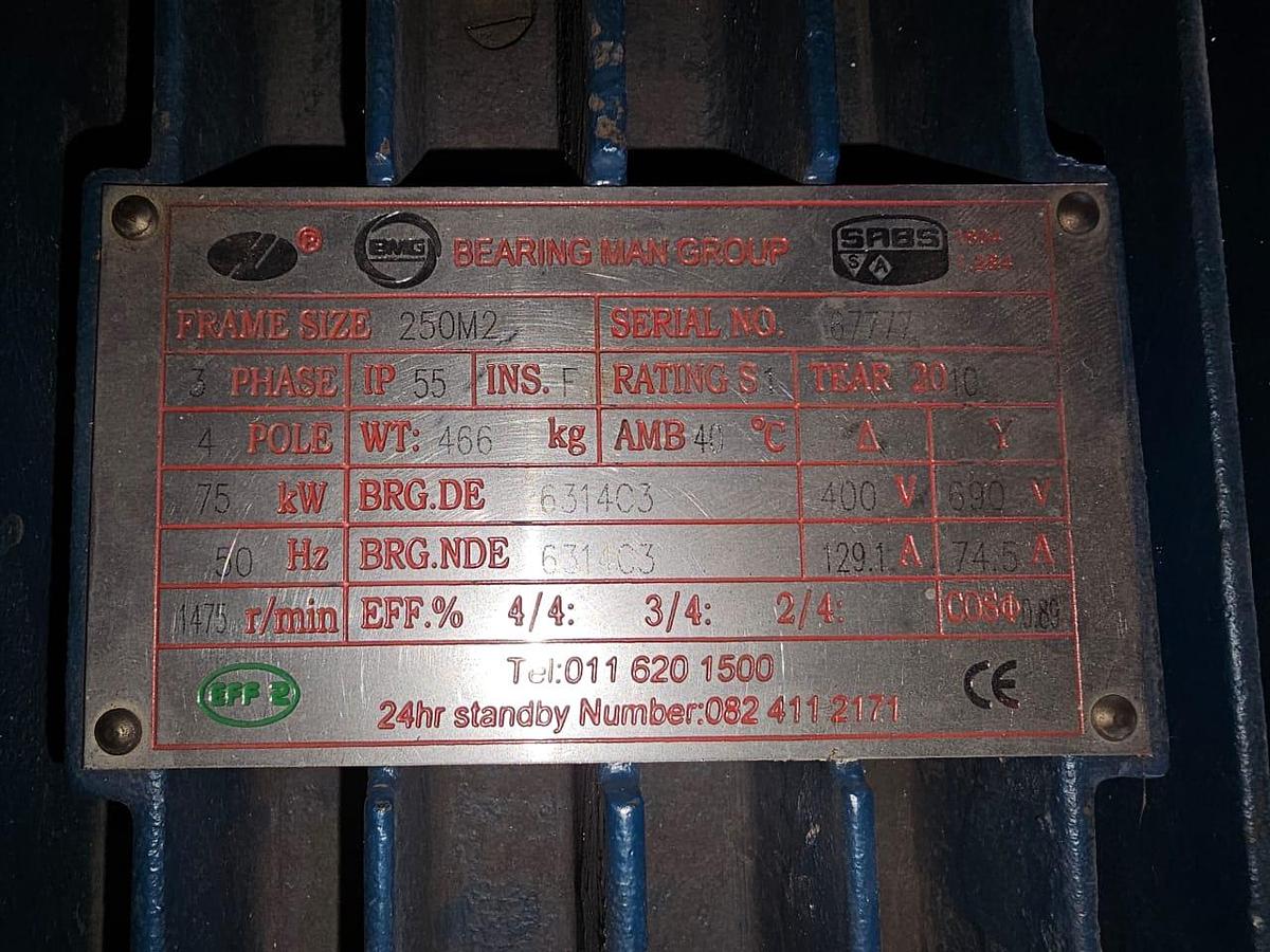 Used 75 KW BMG POWER PACK