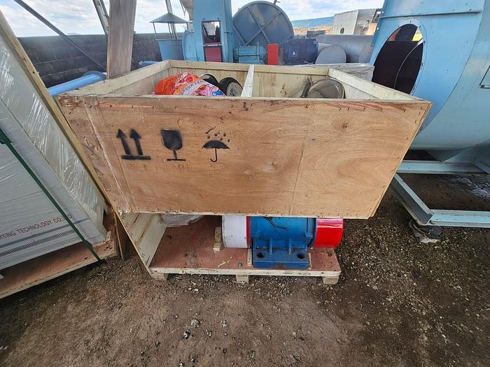 Used COMPLETE (BRAND NEW) 2024 VIBRATING FLUID BED DRYER UNIT, WITH FANS, OVEN, VIBRATORS, DUCTING, CYCLONES, CONTROL PANELS, SCREW FEEDERS, GEARBOXES & MOTORS