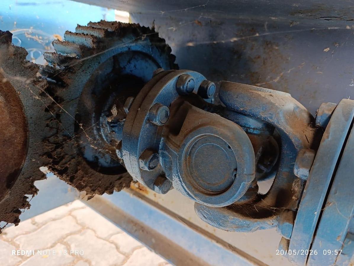 Used HORIZONTAL DOUBLE SHAFT MIXER WITH 7.5KW ELECTRIC MOTOR