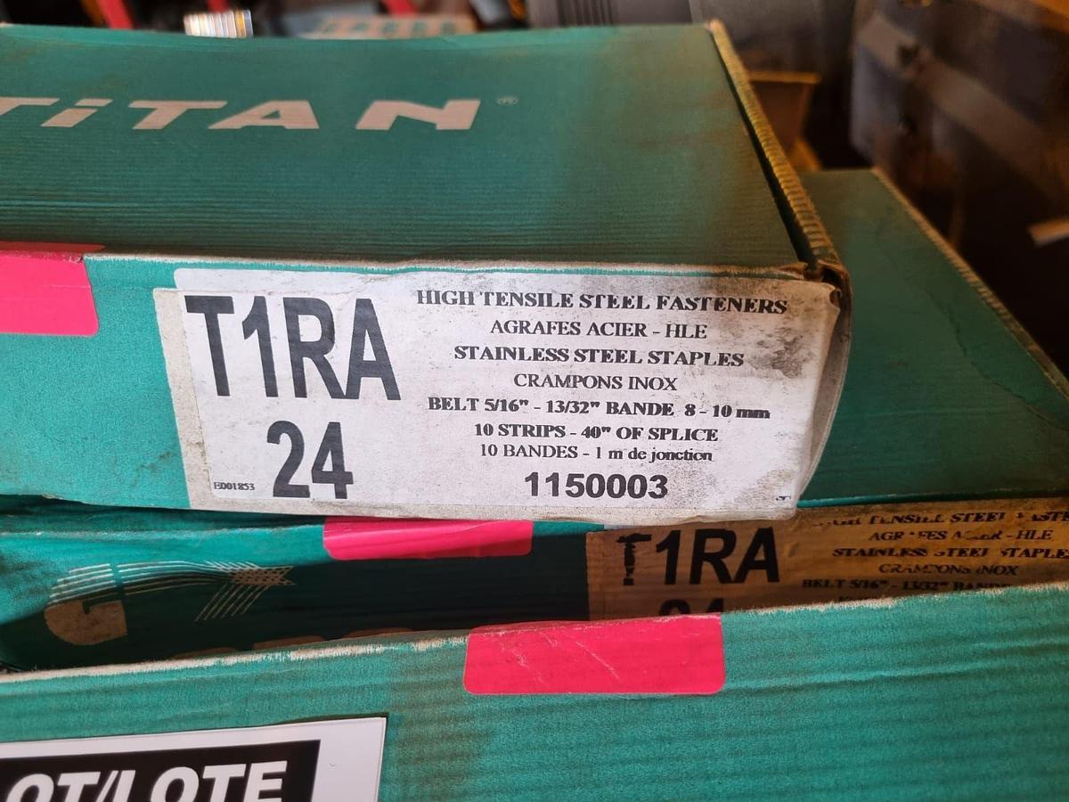 Used TITAN CONVEYOR BELT SPLICING CLIPS (ORIGINAL CONDITION)