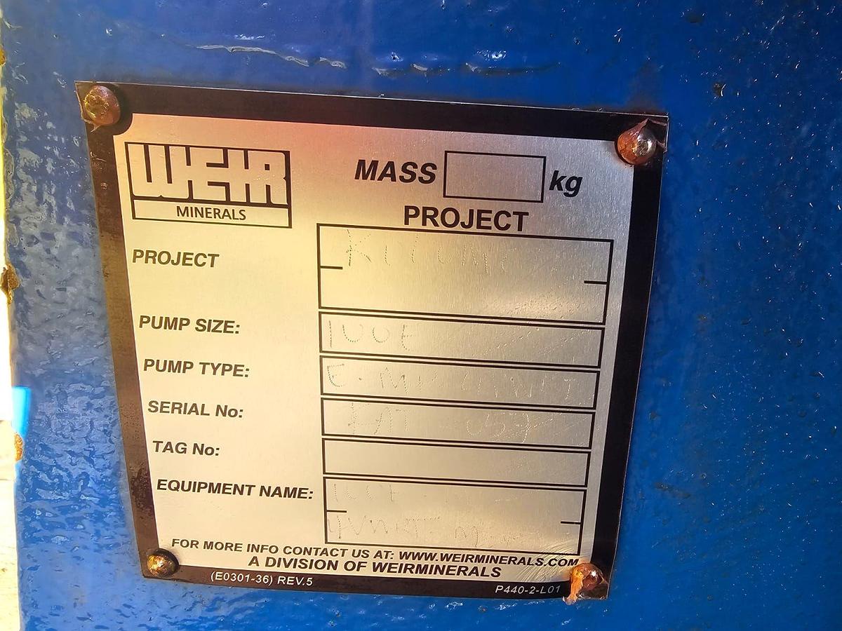 Used NEW WARMAN 6/4 PUMP