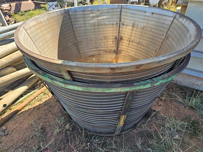 Used CENTRIFUGAL / CENTRIFUGE BASKETS STAINLESS STEEL