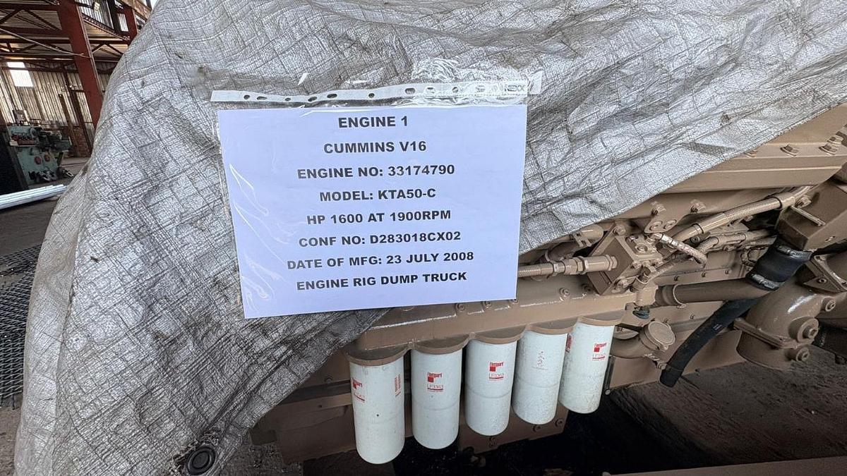 Used CUMMINS KTA50-C V16 1600 HP ENGINE - GOOD CONDITION