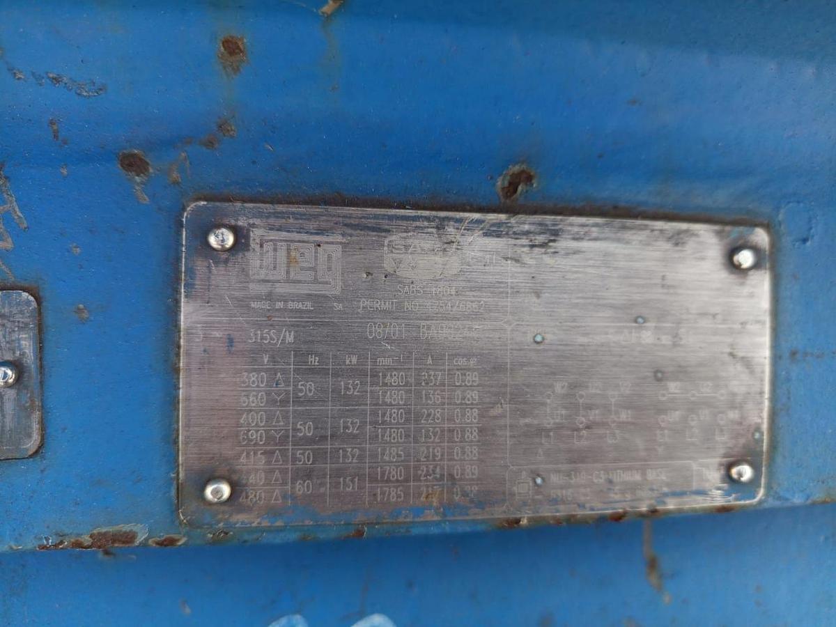 Used 132 KW INDUCTION MOTOR - USED CONDITION