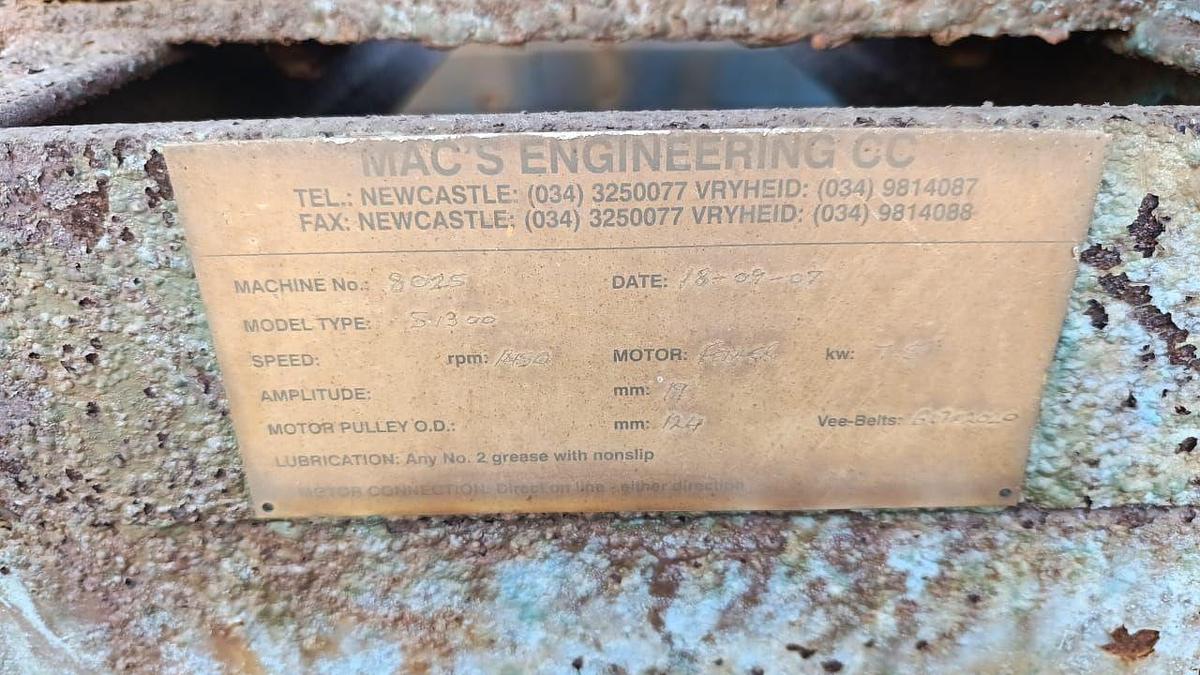 Used DOUBLE DECK MAC ENG / DABMAR SCREEN (4800 MM X 1465 MM X 2000 MM) - USED CONDITION