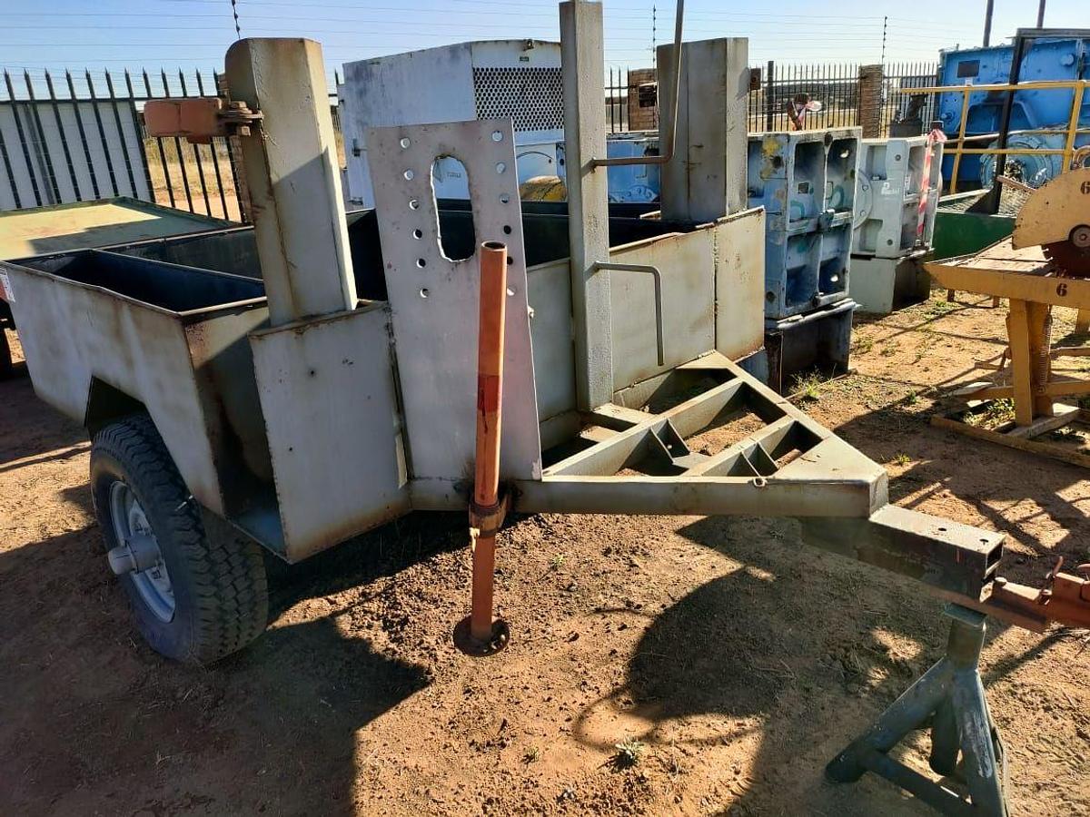 Used TRAILER WITH 2 FIRE EXTINGUISHER HOLDERS