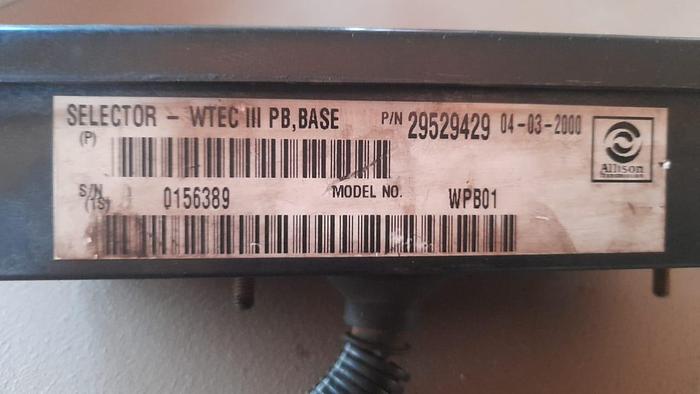 Used BELL B40D ALLISON GEAR SELECTOR